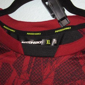 Men's XL Red/Black Nishiki Cycling jersey